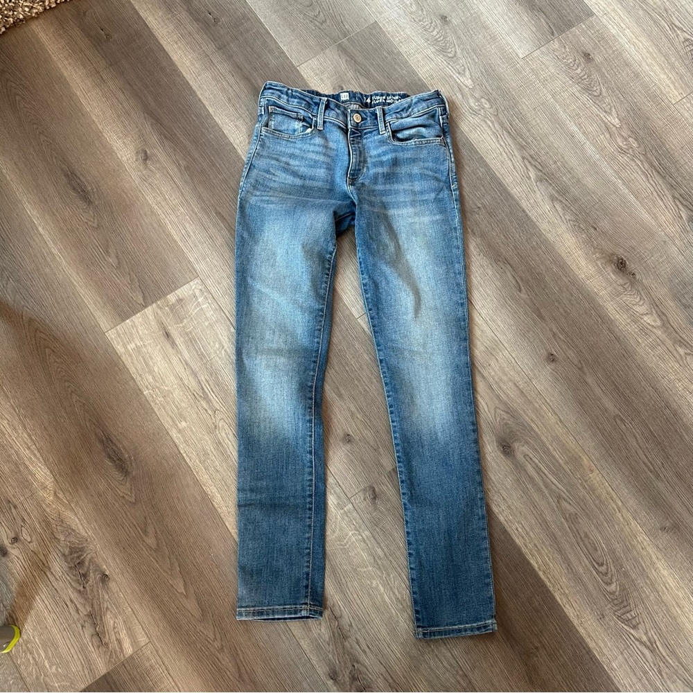 3/20$ GAP Kids Blue Super Skinny Jeans size 14